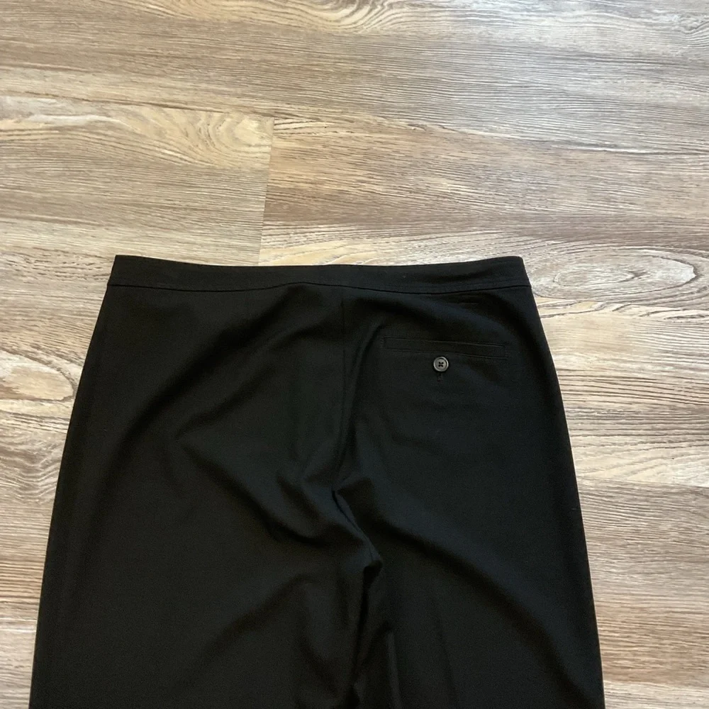 J Jill Black Mid Rise Straight Leg Trouser Dress Pants 10